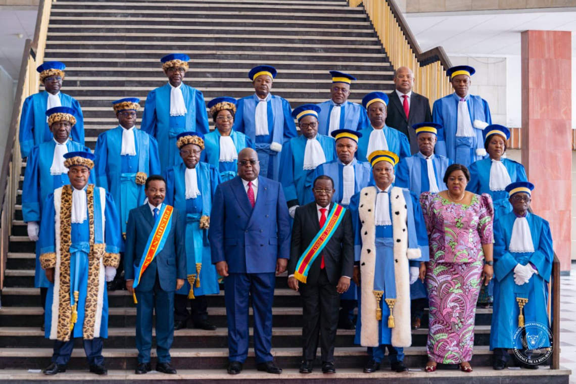 Cour Constitutionnelle : quatre hauts magistrats ont prêté serment devant le président Félix Tshisekedi   