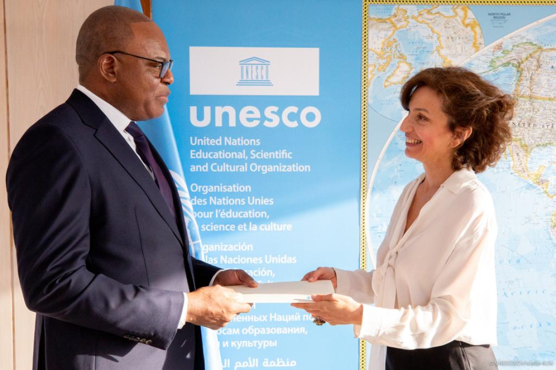 France : l’ambassadeur Emile Ngoy Kasongo à l’Hôtel de Ville de Paris pour le voeux d'Anne Hidalgo