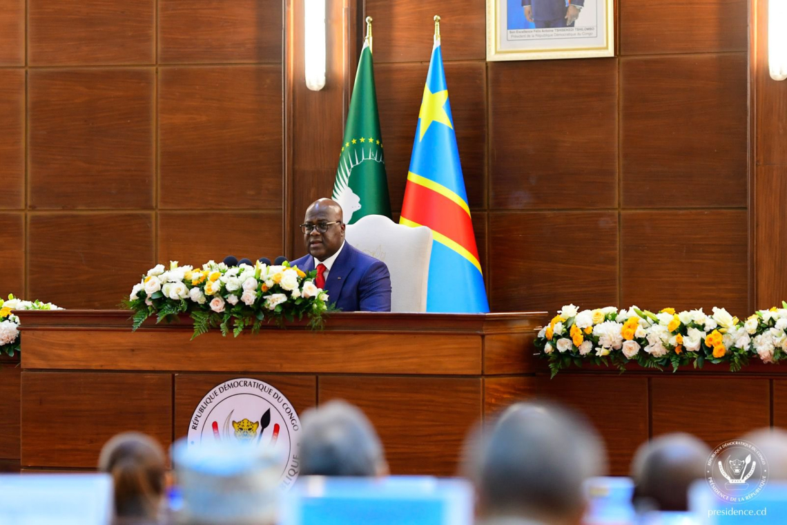Tshisekedi aux diplomates accrédités en RDC : "Pas de dialogue avec le Rwanda"