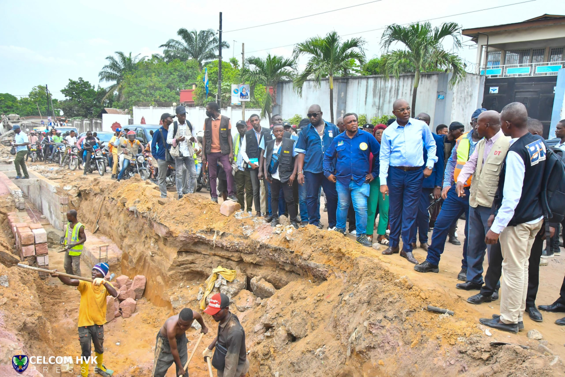 Kinshasa : construction d'un collecteur sur la rivière Gombe afin d'éviter des inondations