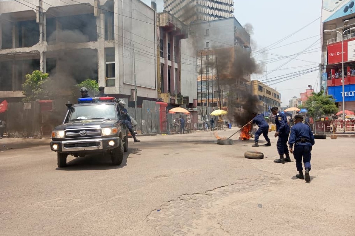 Marche contre l’agression Rwandaise : plusieurs activités socio-économiques paralysées à Gombe