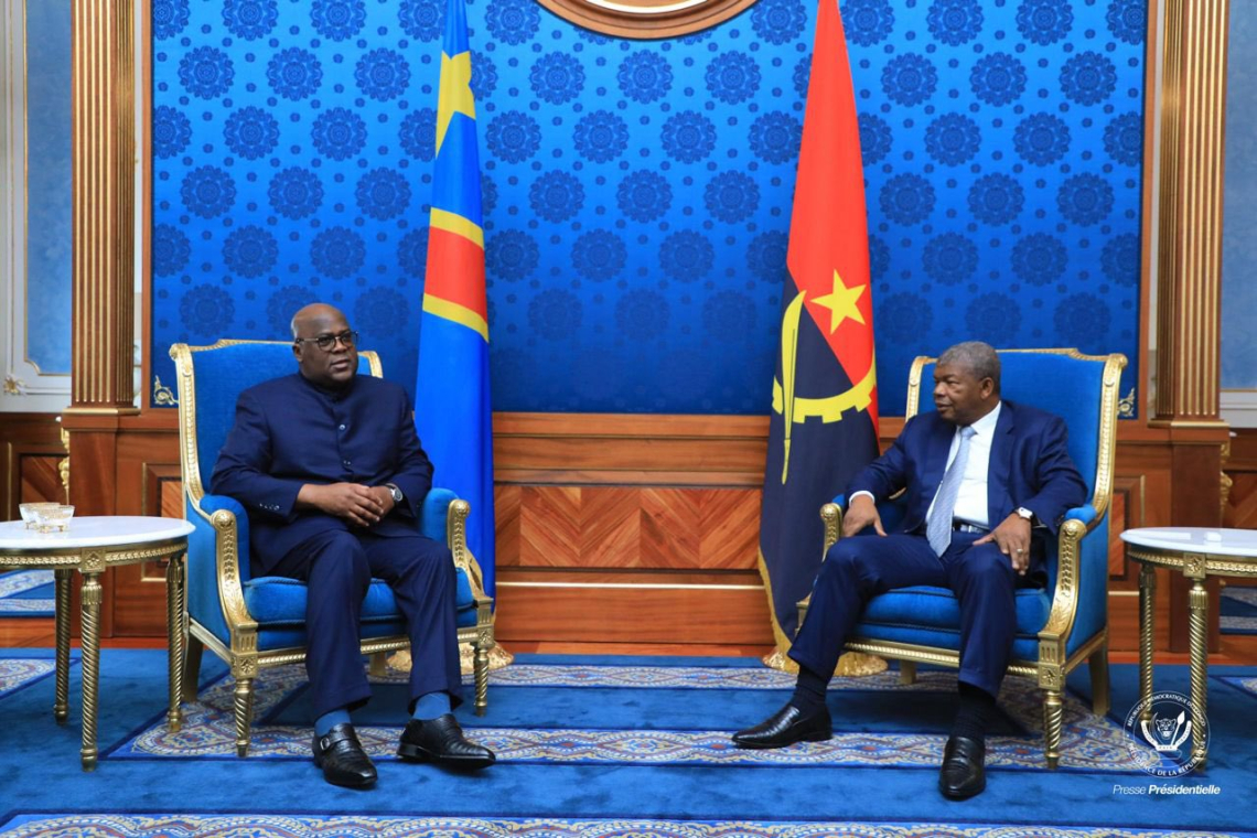 Situation Sécuritaire à l'Est de la RDC : un tête à tête entre João Lourenço et Félix Tshisekedi