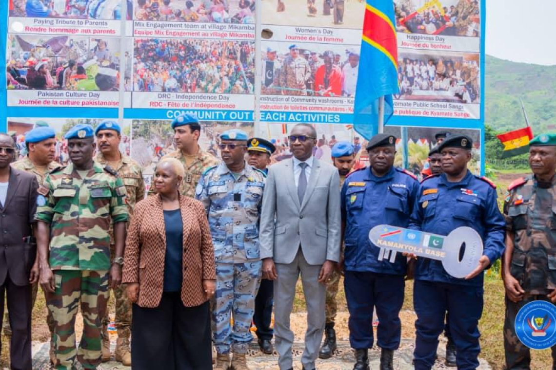 Sud-Kivu : la MONUSCO cède sa base de Kamanyola aux autorités congolaises