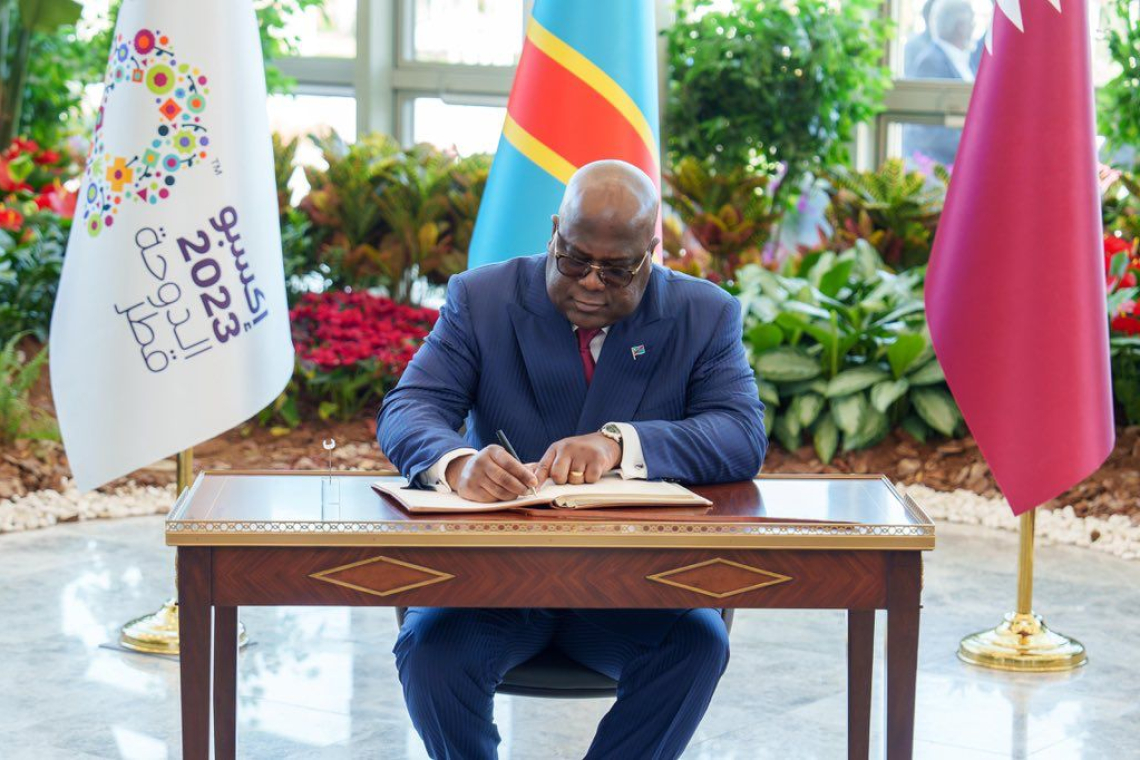 Le président Félix Tshisekedi clôture sa mission au Qatar