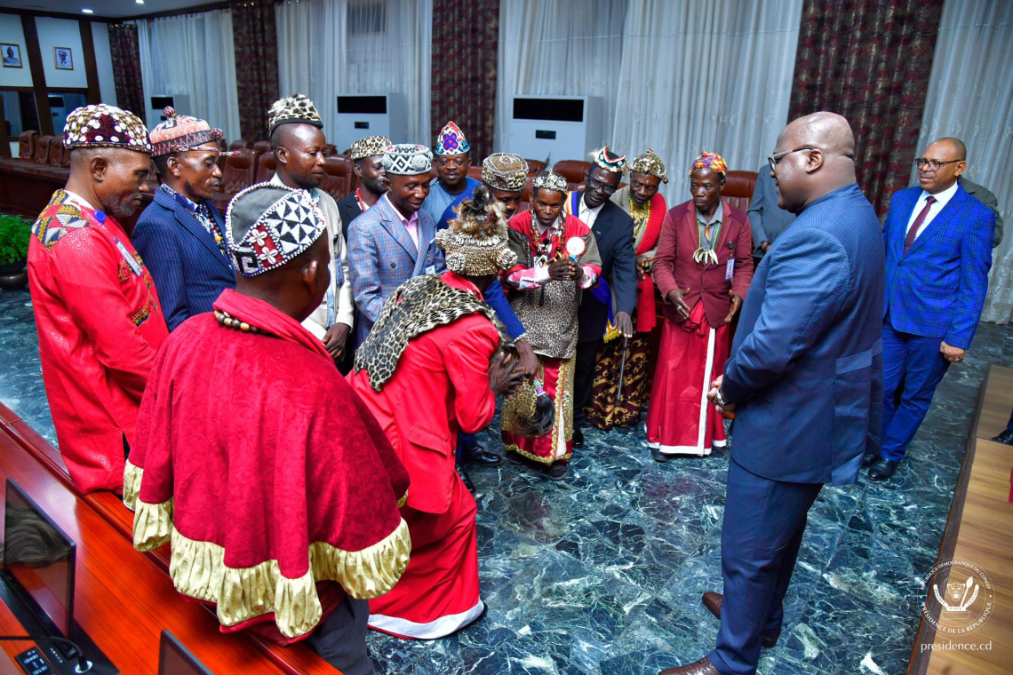 Reçus par le président Félix-Antoine Tshisekedi, les chefs coutumiers réclament leur propre ministère