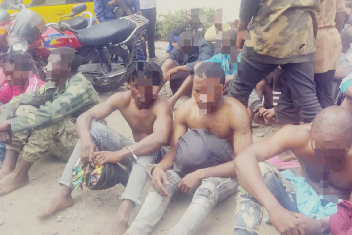 Goma : 76 présumés criminels interpellés lors d'un bouclage