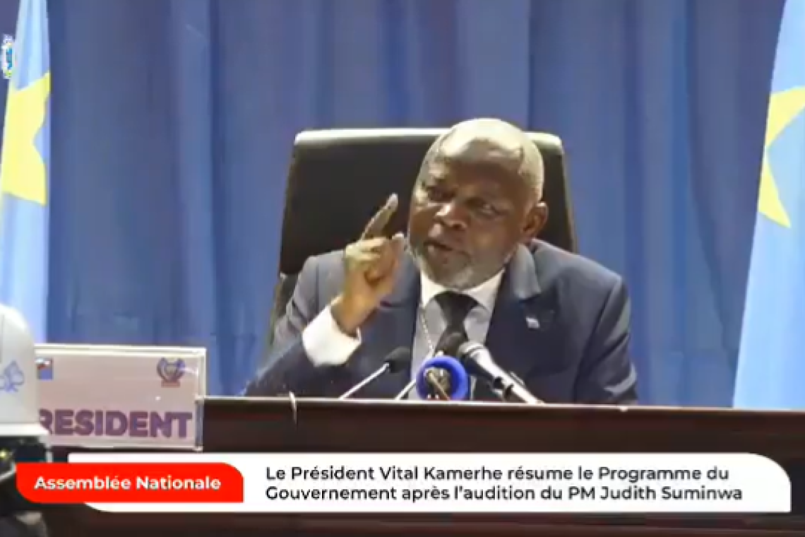Assemblée nationale : Vital Kamerhe coupe court aux spéculations sur le salaire d'un député