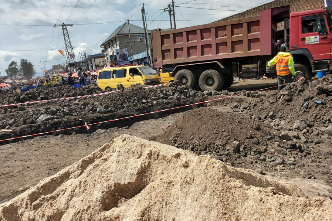 Goma : interdiction de la décharge du sable importé du Rwanda dans les chantiers non contrôlés