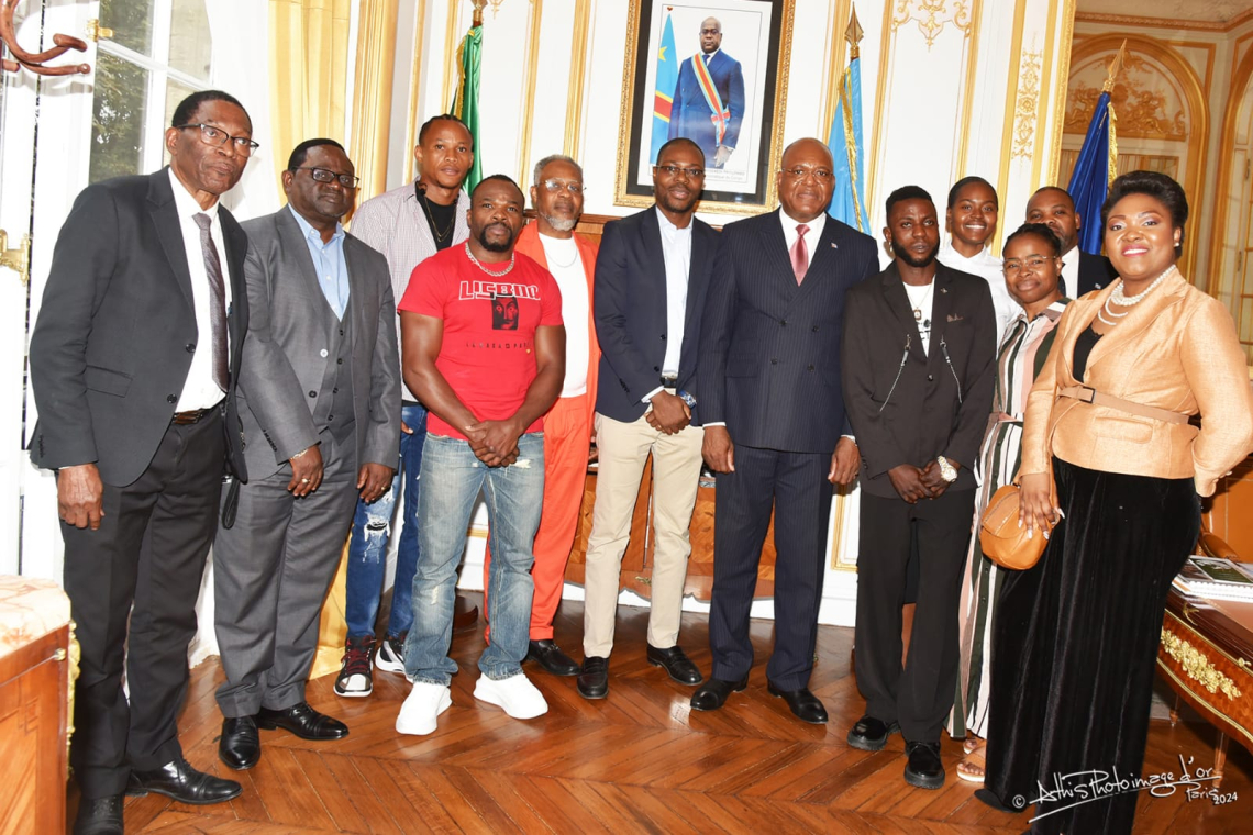 Jeux olympiques Paris 2024 : les athlètes congolais reçus et encouragés par l’ambassadeur Emile Ngoy Kasongo