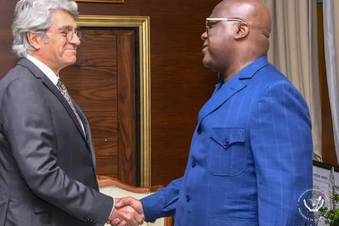 Diplomatie : l'ambassadeur de France en RDC fait ses adieux au Président Félix-Antoine Tshisekedi Tshilombo