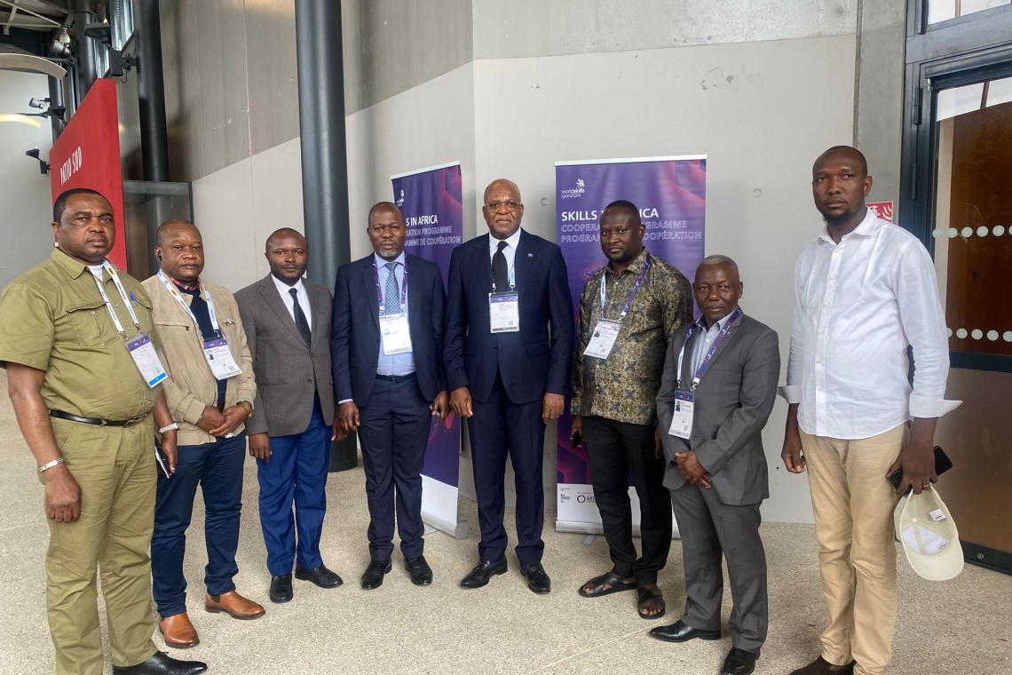 Émile Ngoy à l'ouverture de WorldSkill Lyon 2024