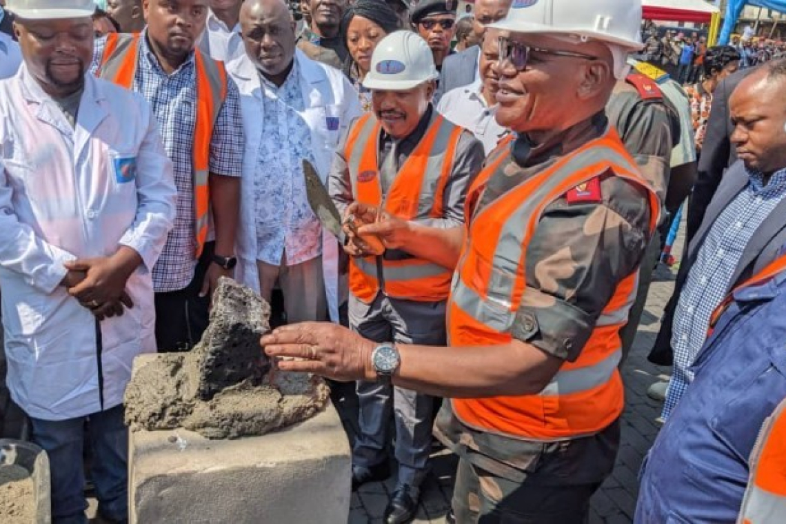 Goma : Début des travaux pour revitaliser l'avenue Jaccarandas au quartier Les Volcans