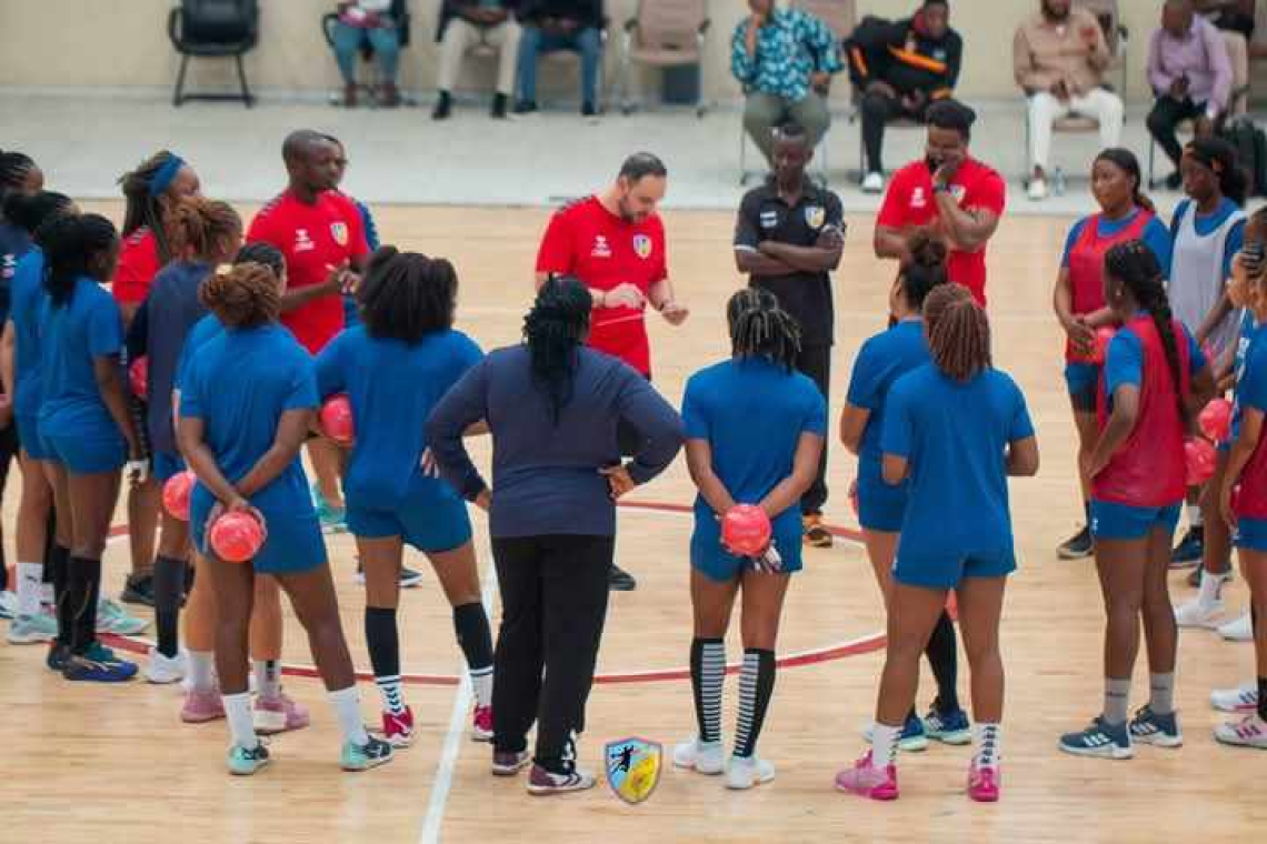 Handball/CAN 2025 : première séance d’entrainement pour les Léopards à Kinshasa