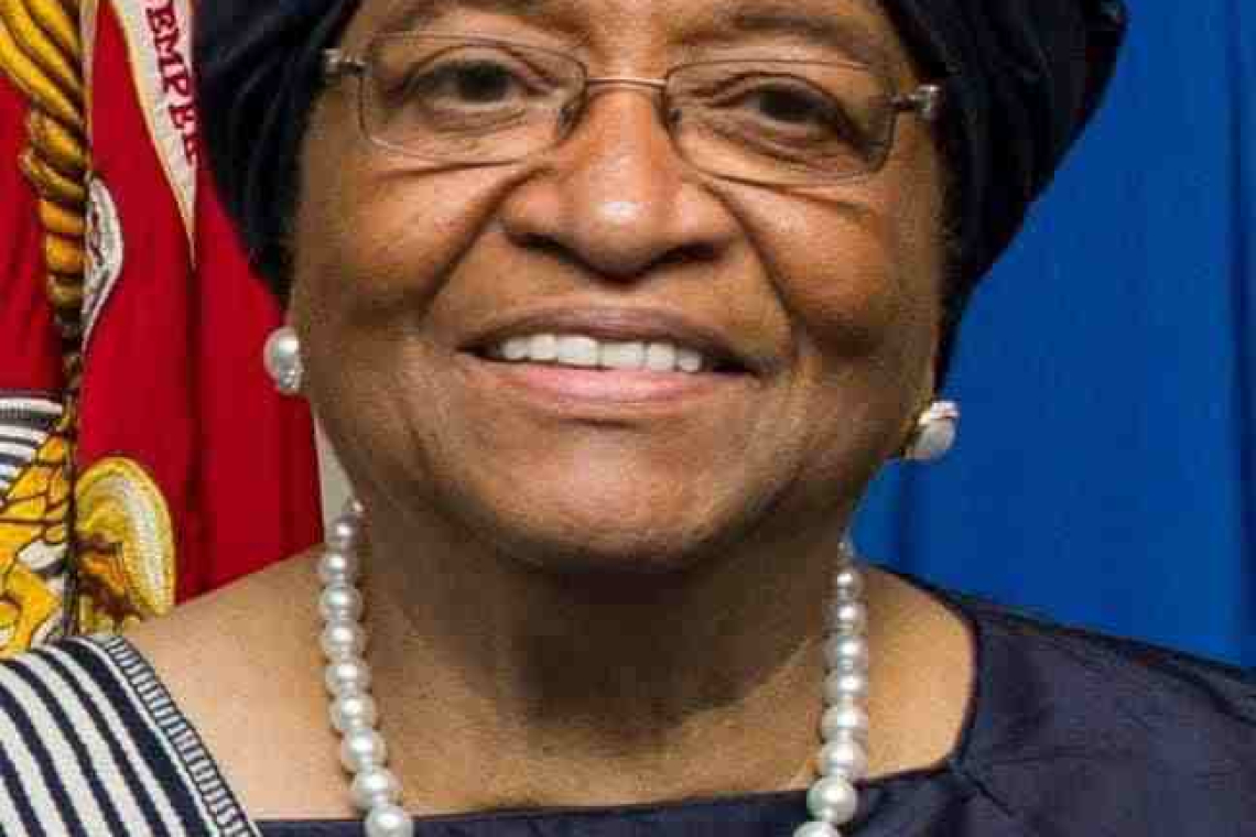 Ellen Jhonson Sirleaf première femme élue à la tête d'un Etat africain.
