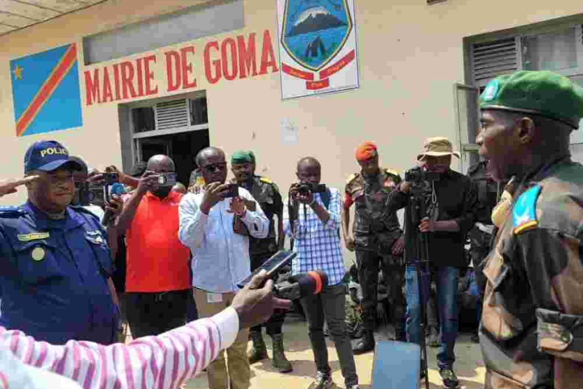 Nord-kivu/ Goma : le maire présente 24 bandits capturés lors d’opérations sécuritaires