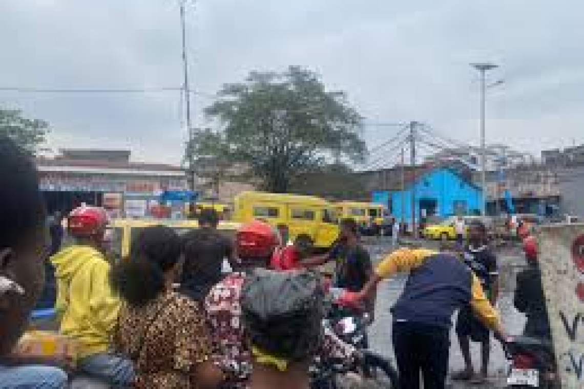 Kinshasa : Présence très remarquable des agents de transports ce lundi sur les artères de la capitale