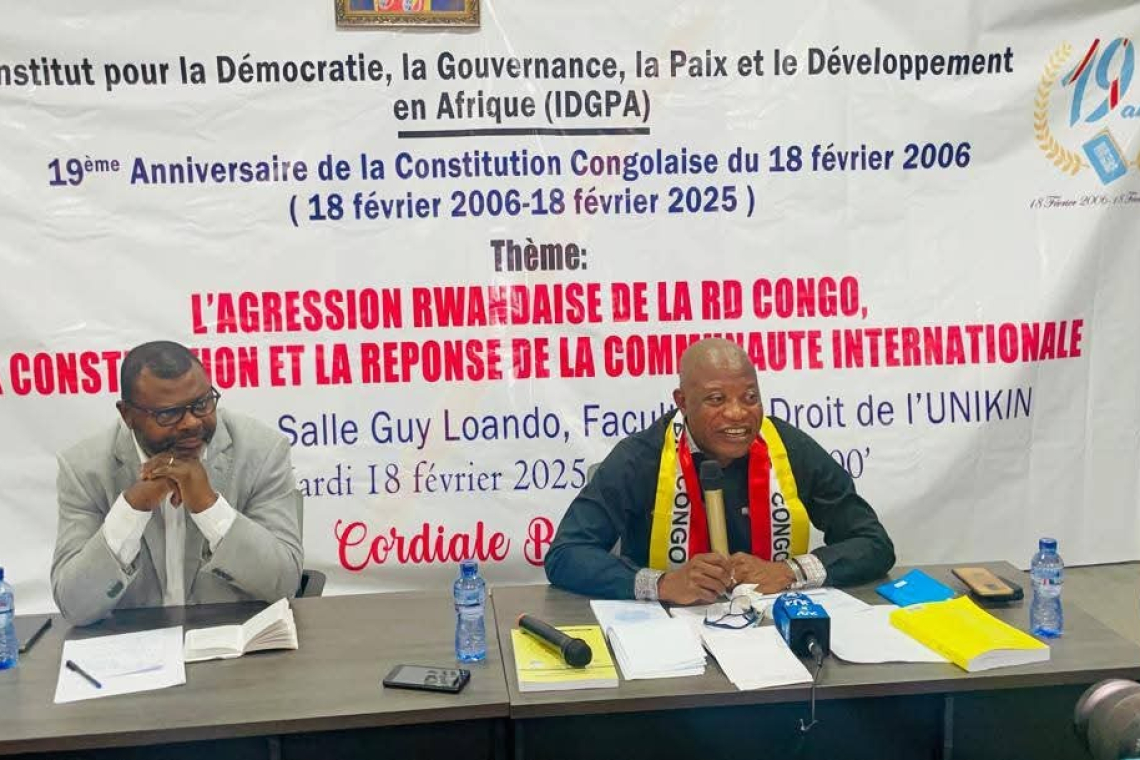 RDC : « L'Article 63 de la Constitution donne la réponse à la crise que traverse le pays » (André Mbata)
