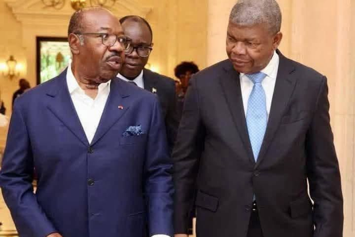 Gabon :le président angolais, João Lourenço, a rendu visite lundi à Libreville à l'ancien président gabonais Ali Bongo Ondimba